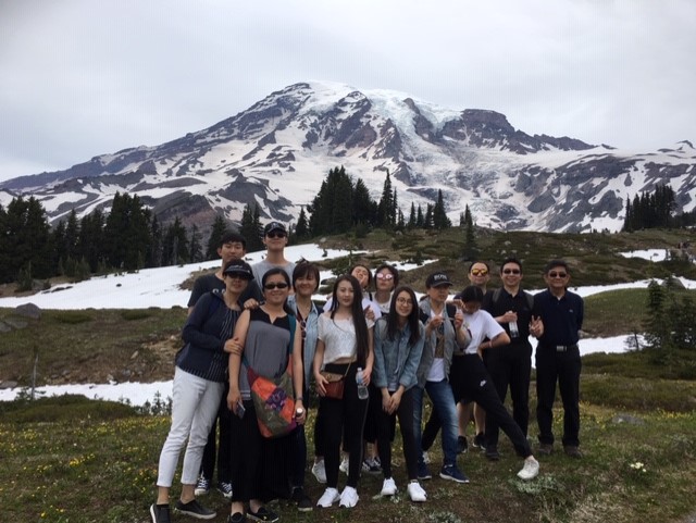 College and career fellowship members together on a church outing